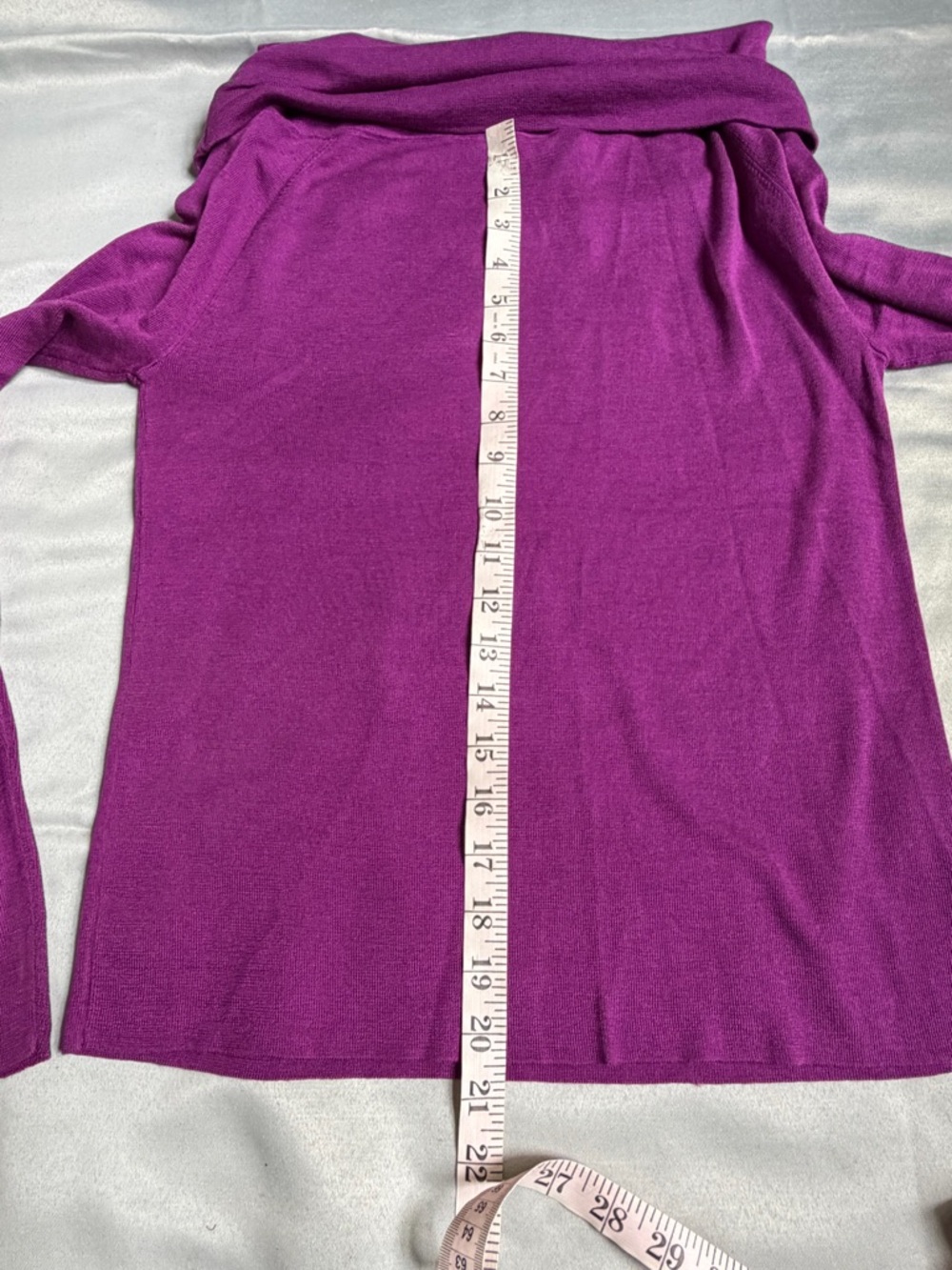 NWT MM Lafleur Small Dae Top Purple Jasper Off Shoulder 100% Silk Jersey Evening - Picture 11 of 12